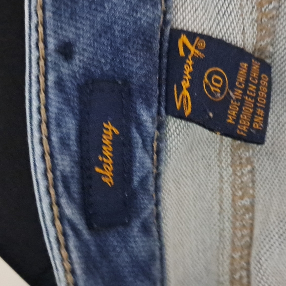Seven7 5-pocket skinny denim jeans - size 10 - Picture 6 of 6